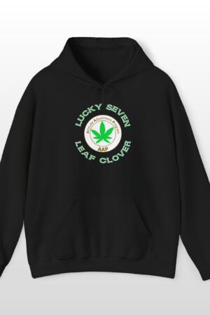 lucky seven leaf clover stoner hoodie