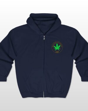 aap original pocket logo 2 sided full zip hooded sweatshirt