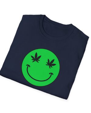 follow the program aap original green smiley face 420 tee