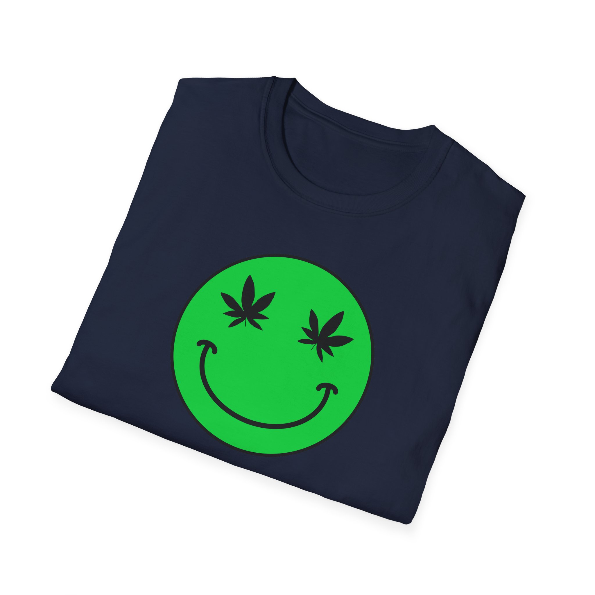 follow the program aap original green smiley face 420 tee
