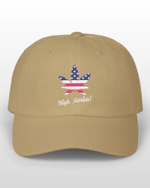 high 'merica! embroidered 420 dad hat