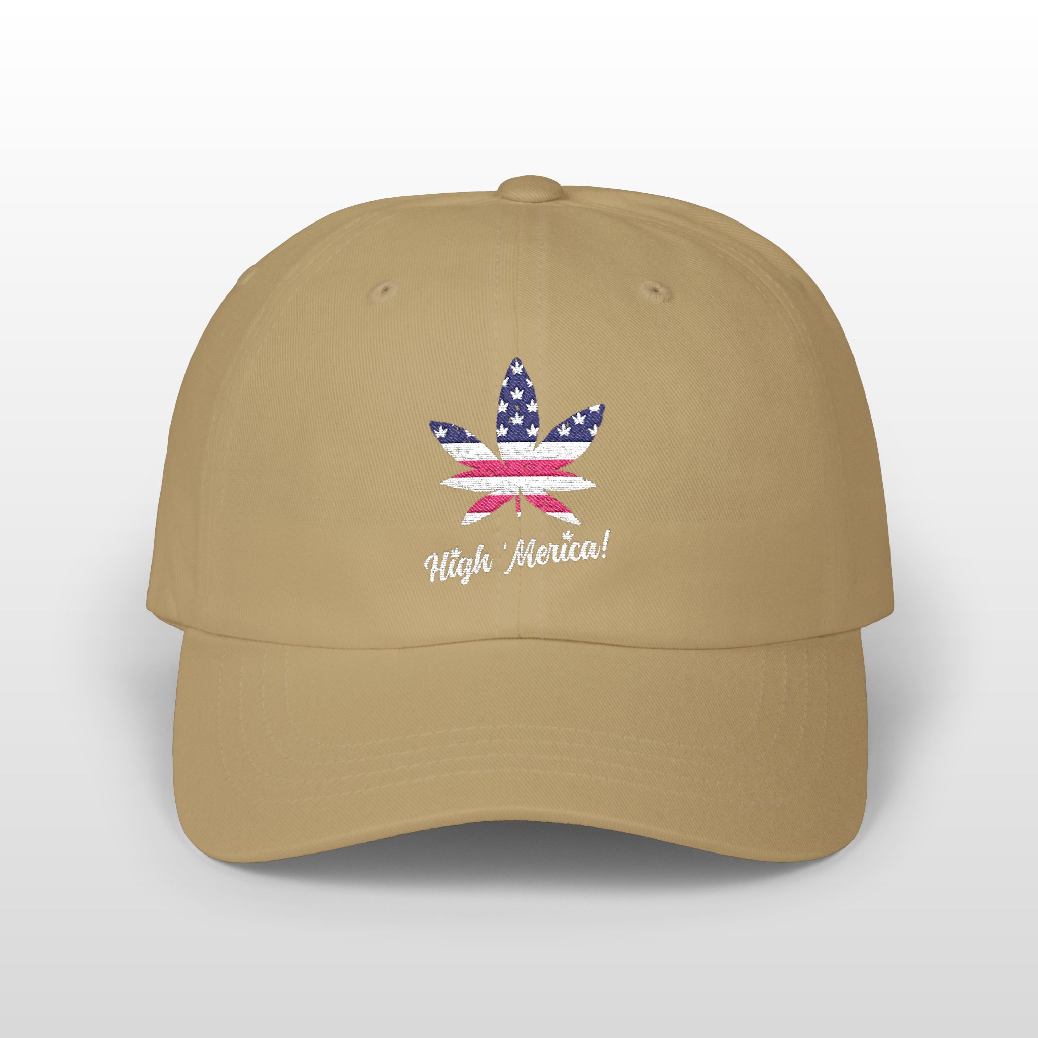 high 'merica! embroidered 420 dad hat