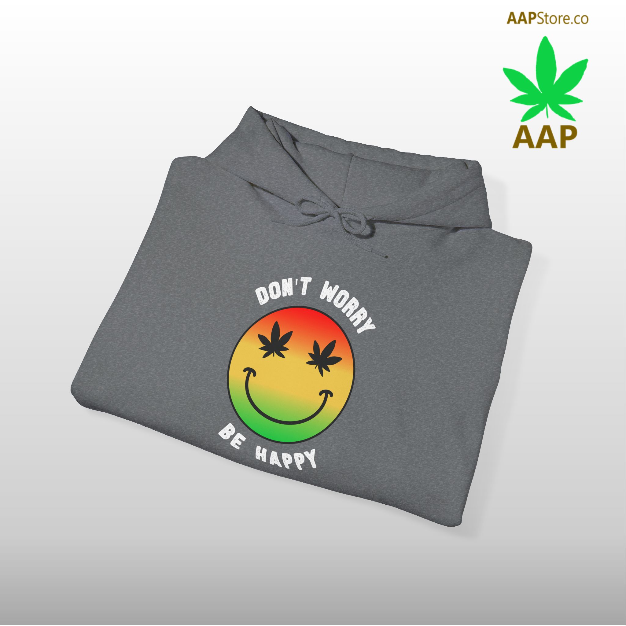 don't worry be happy stoner hoodie