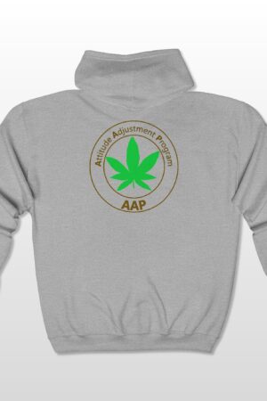 aap original pocket logo 2 sided full zip hooded sweatshirt
