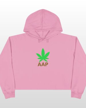 follow the program aap original logo crop hoodie