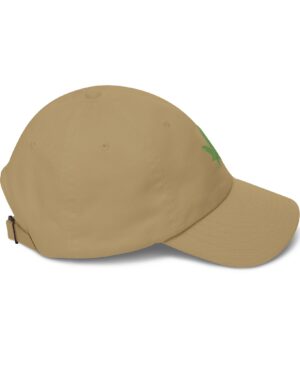 grean leaf 420 embroidered dad hat