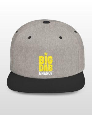 big dab energy 420 embroidered flat bill snapback cap