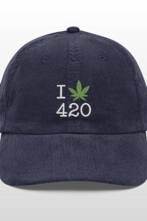 i love 420 vintage corduroy cap