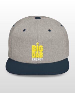 big dab energy 420 embroidered flat bill snapback cap
