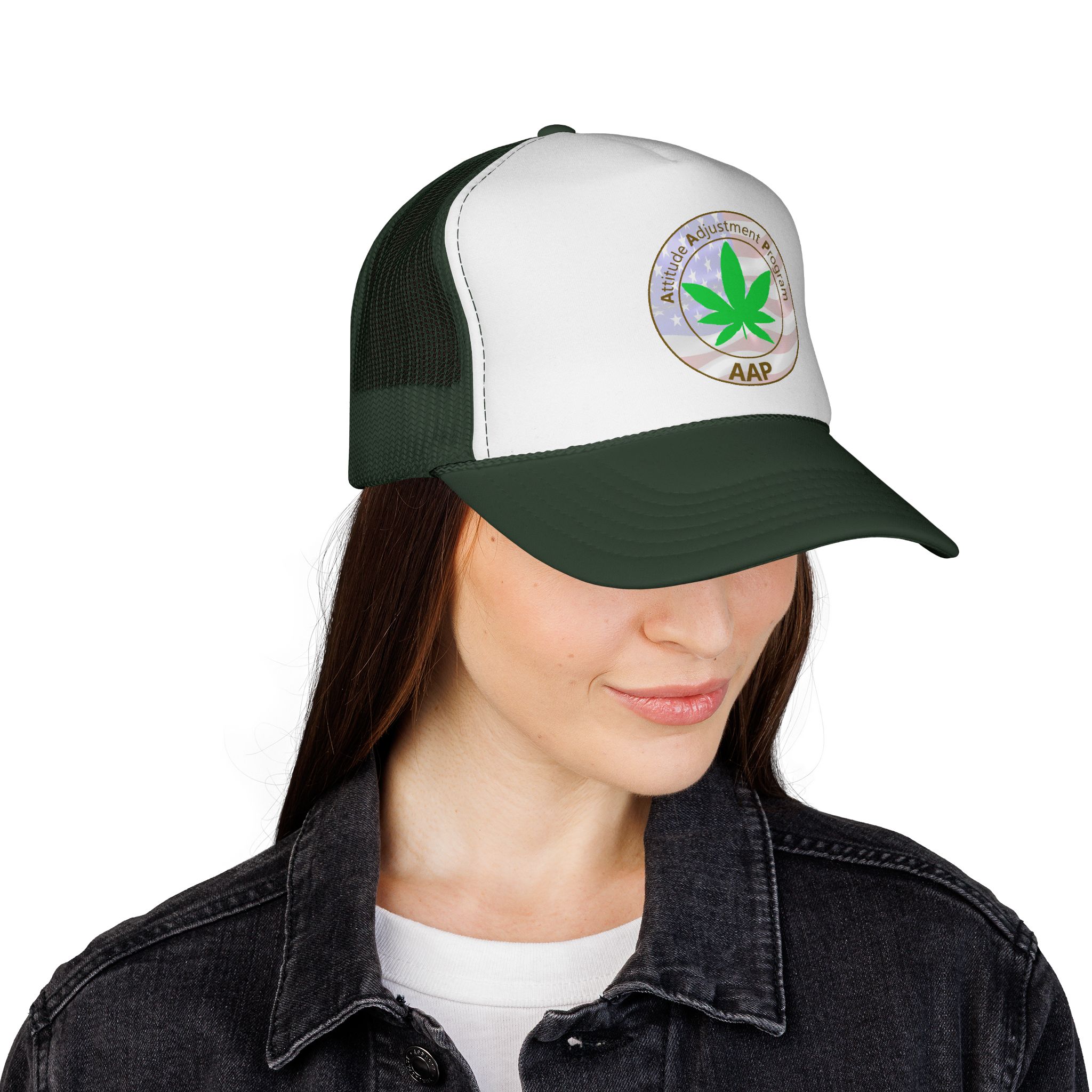 puff it up for freedom aap original freedom logo trucker cap