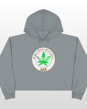 all day i dream about sativa crop hoodie