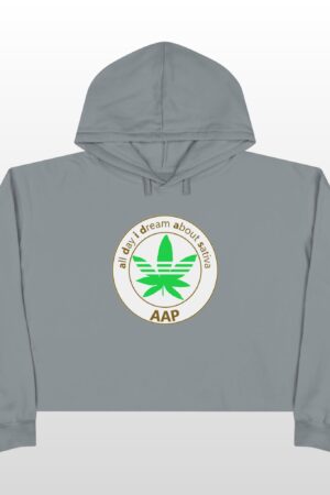 all day i dream about sativa crop hoodie