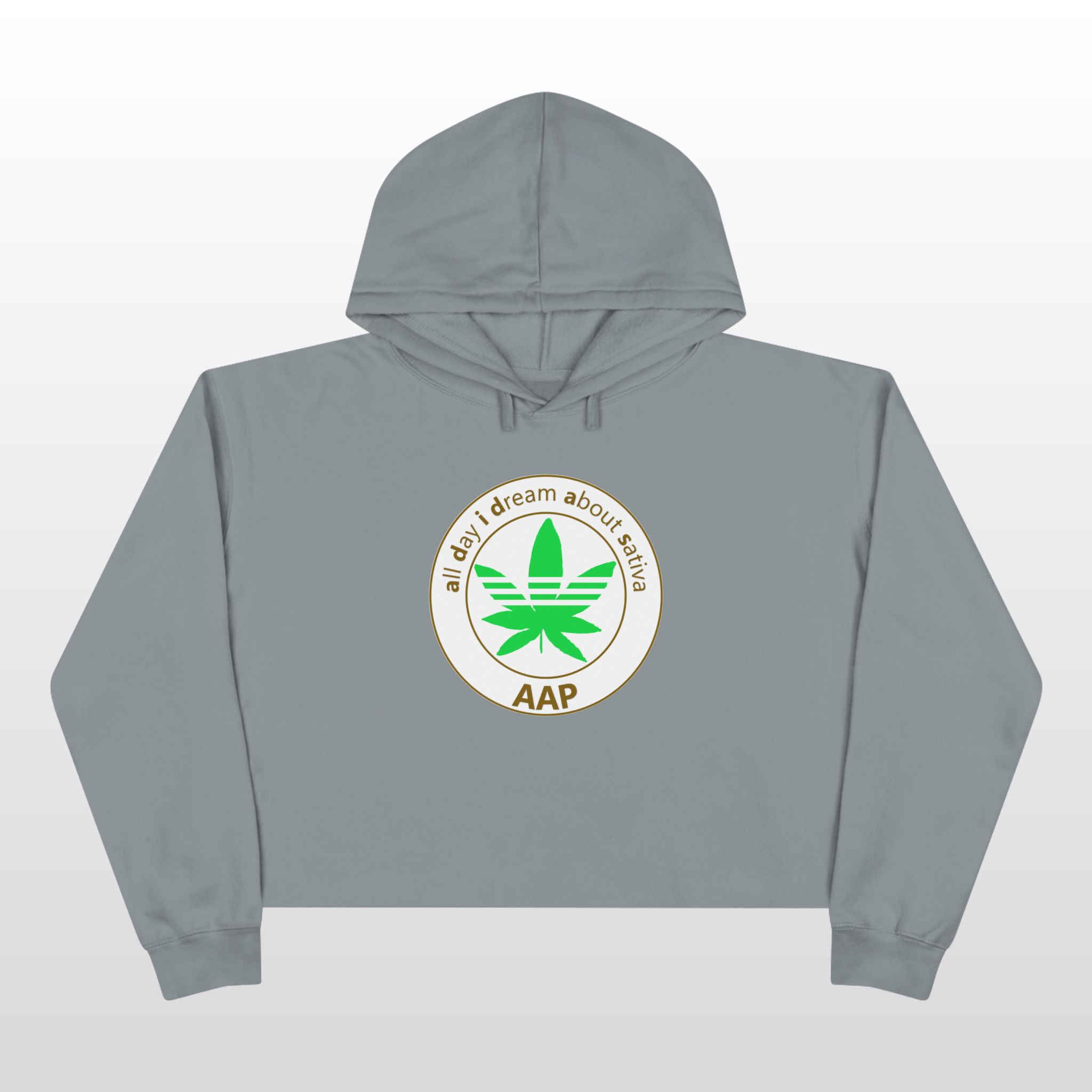 all day i dream about sativa crop hoodie