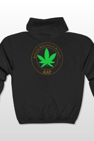 aap original pocket logo 2 sided full zip hooded sweatshirt