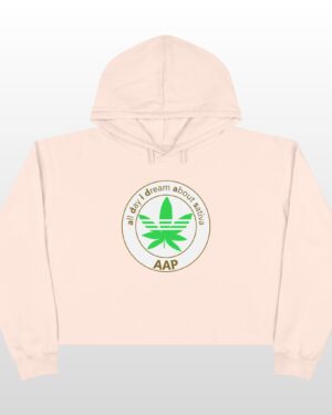 all day i dream about sativa crop hoodie