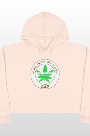 all day i dream about sativa crop hoodie