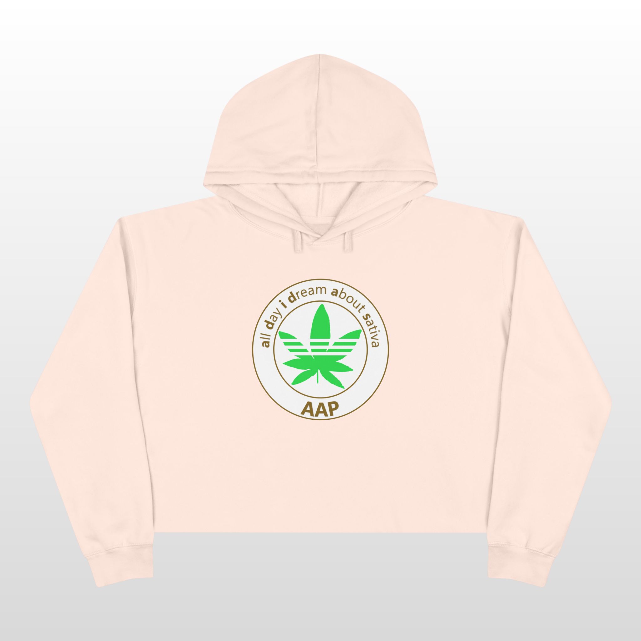 all day i dream about sativa crop hoodie