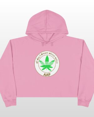 all day i dream about sativa crop hoodie