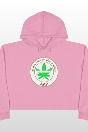 all day i dream about sativa crop hoodie