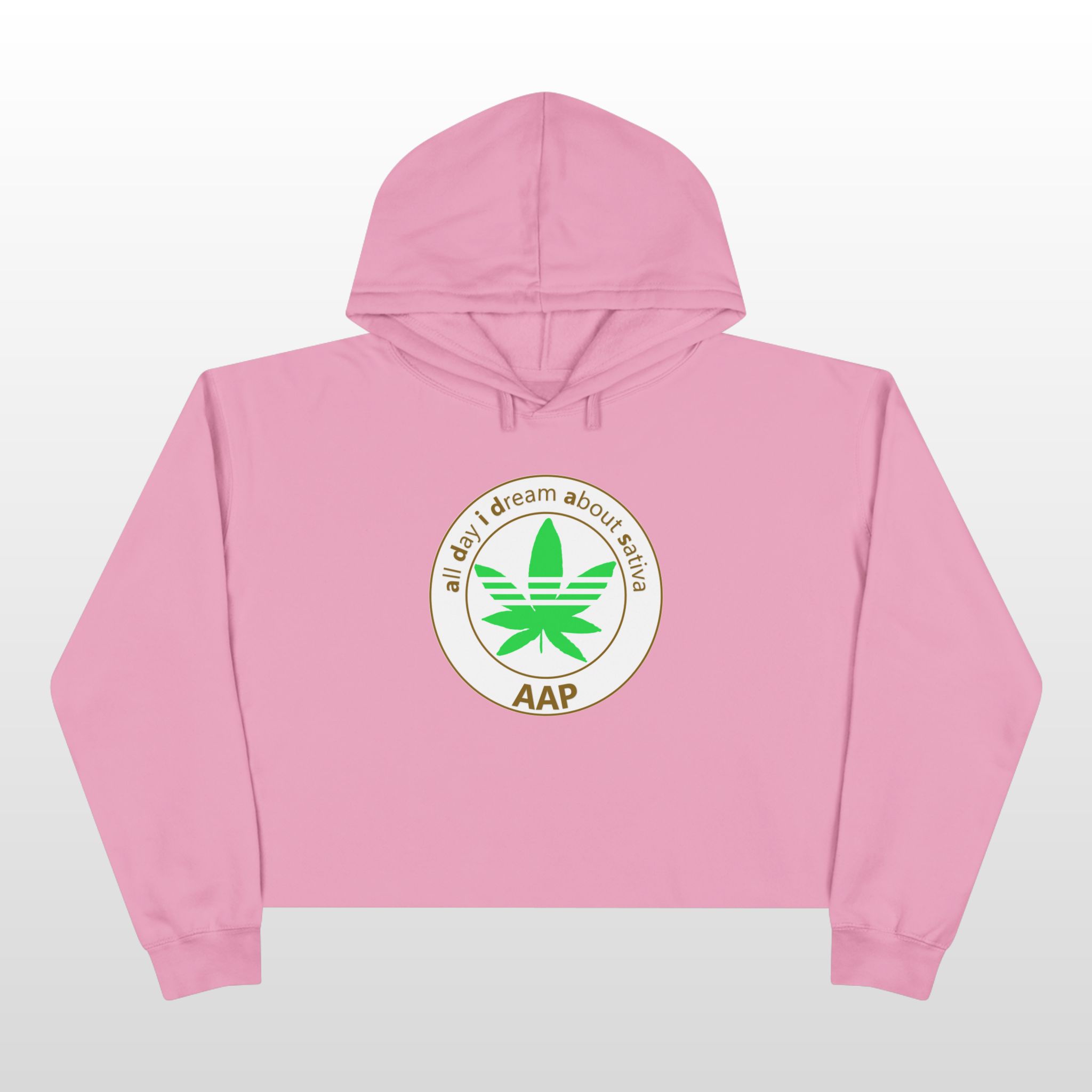 all day i dream about sativa crop hoodie