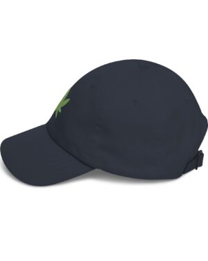 grean leaf 420 embroidered dad hat