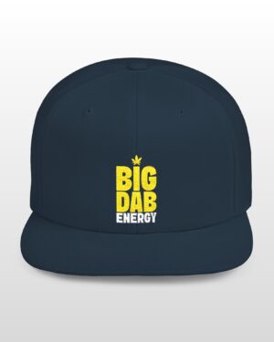 big dab energy 420 embroidered flat bill snapback cap
