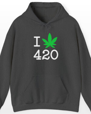 i love 420 stoner hoodie