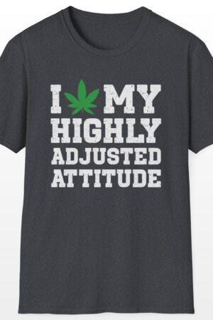 i love my highly adjusted attitude 420 tee