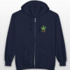 follow the program aap original pocket logo full zip stoner hoodie