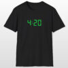 420 digital clock tee