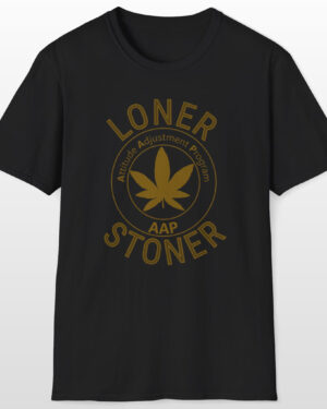 aap monochrome loner stoner tee