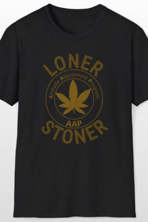 aap monochrome loner stoner tee