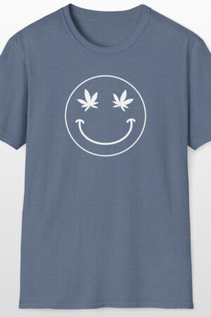 vintage smiley face 420 tee