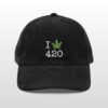 i love 420 vintage corduroy cap