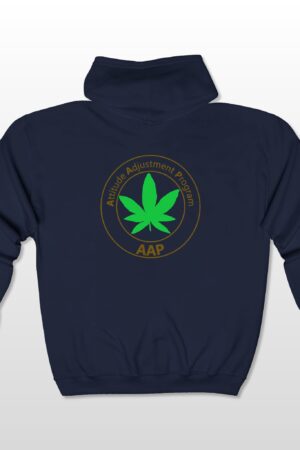 follow the program aap original pocket logo 2 sided full zip hooded sweatshirt