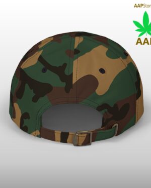 grean leaf 420 embroidered dad hat