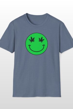 follow the program aap original green smiley face 420 tee