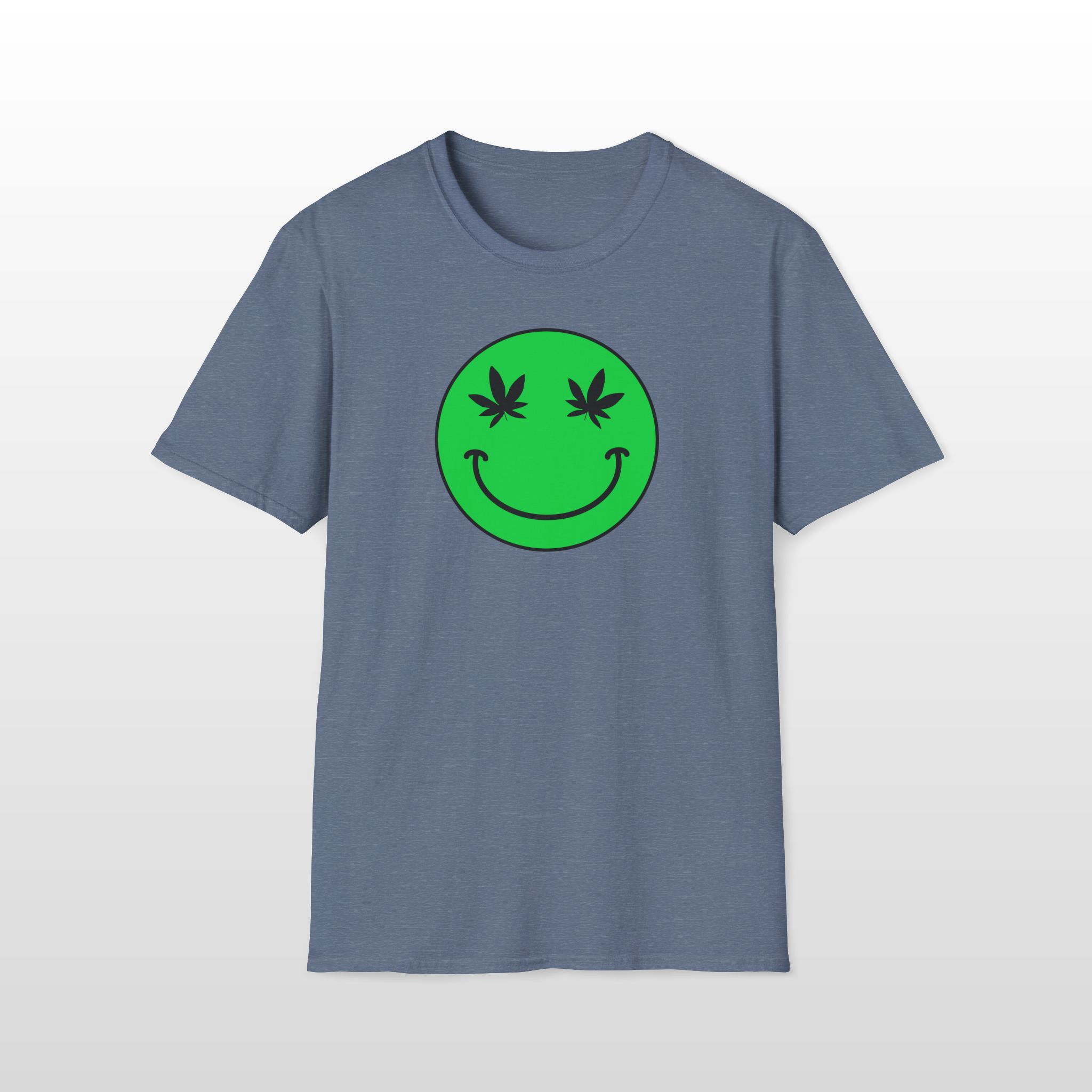 follow the program aap original green smiley face 420 tee