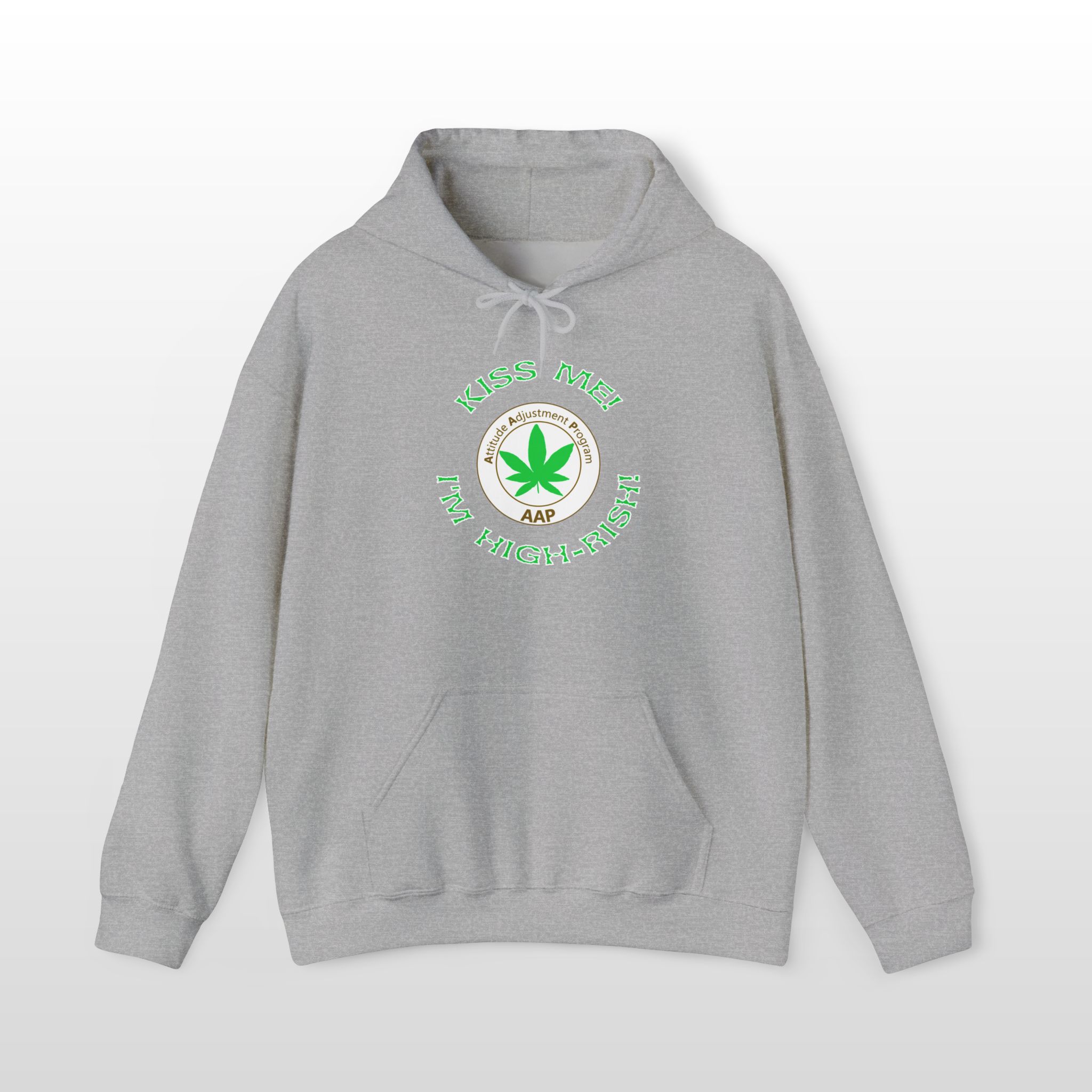 kiss me i'm highrish stoner hoodie