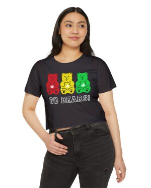 go bears 420 crop tee