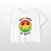 don't worry be happy 420 crop tee