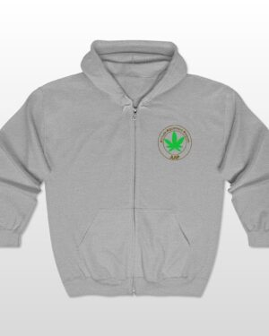 aap original pocket logo men's full zip hooded sweatshirt