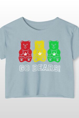 go bears 420 crop tee