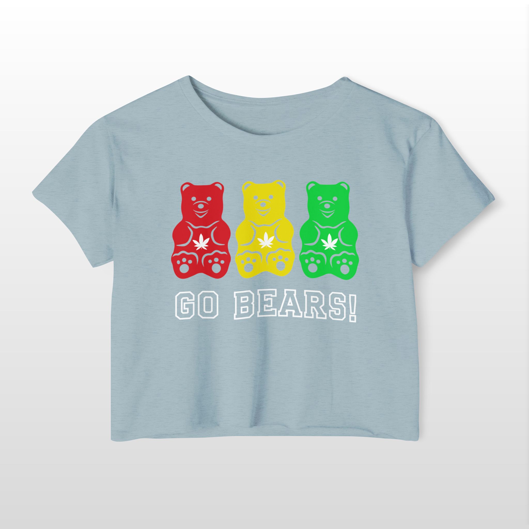 go bears 420 crop tee