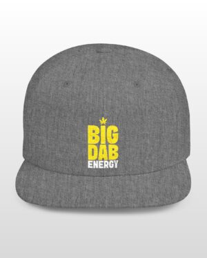 big dab energy 420 embroidered flat bill snapback cap