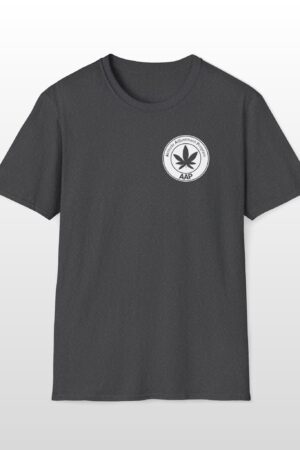 attitude adjustment program clear white pocket badge 420 tee