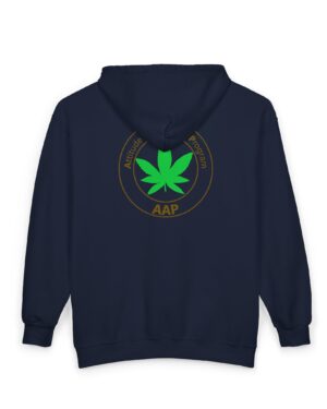 aap original pocket logo 2 sided full zip hooded sweatshirt