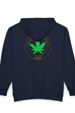 aap original pocket logo 2 sided full zip hooded sweatshirt