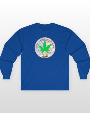 puff it up for freedom aap original freedom logo long sleeve tee