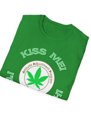 aap original kiss me i'm high rish stoner tee